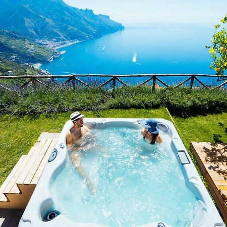 Sea View Villa In Ravello With Lemon Pergola, Gardens And Jacuzzi - Ideal For Elopements Εξωτερικό φωτογραφία