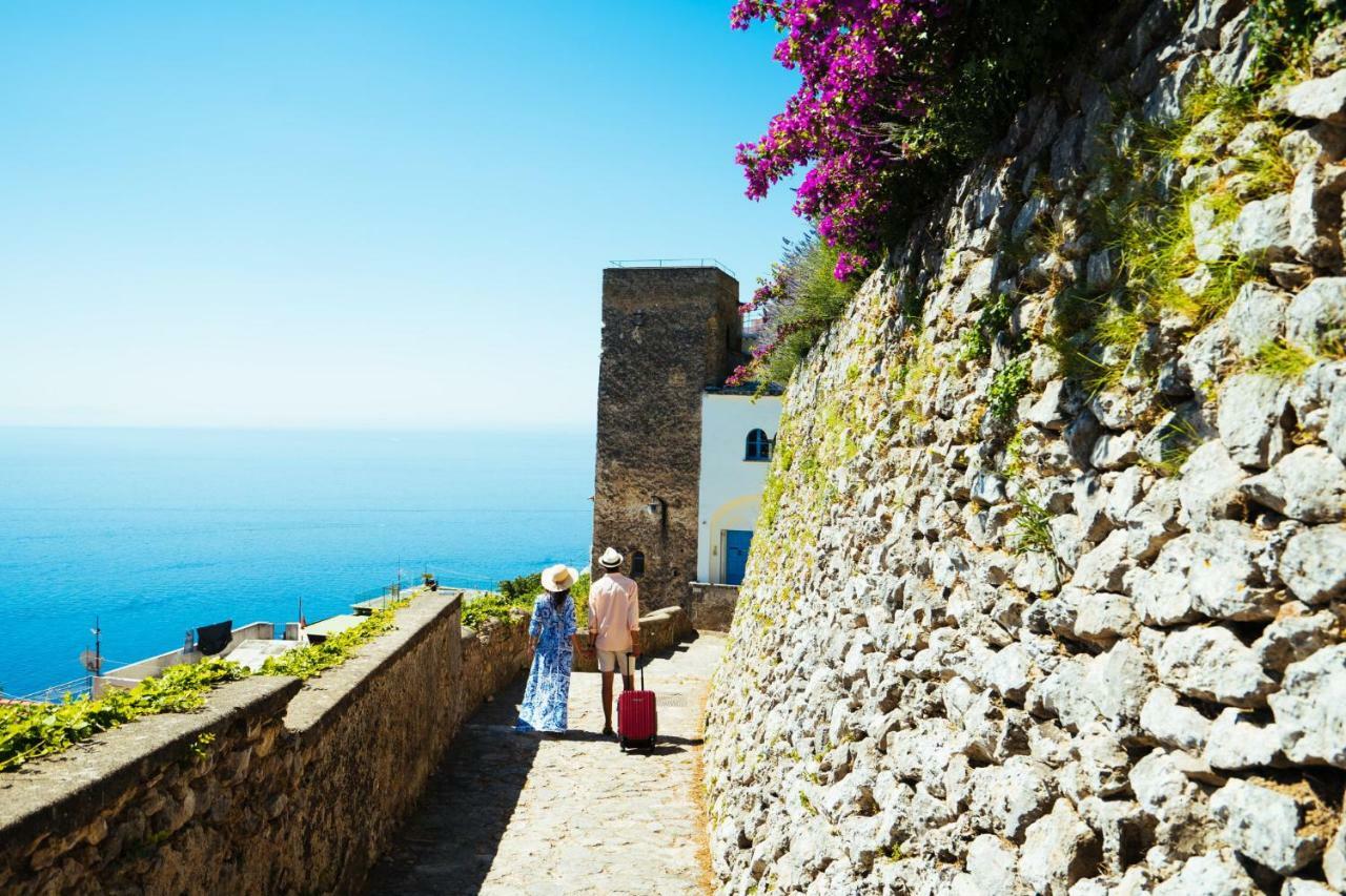 Sea View Villa In Ravello With Lemon Pergola, Gardens And Jacuzzi - Ideal For Elopements Εξωτερικό φωτογραφία