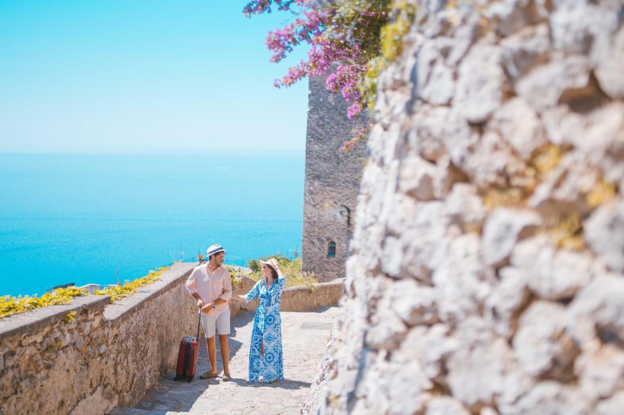 Sea View Villa In Ravello With Lemon Pergola, Gardens And Jacuzzi - Ideal For Elopements Εξωτερικό φωτογραφία