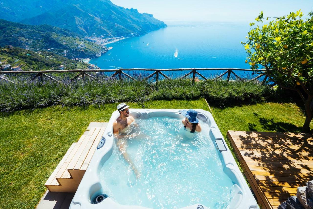 Sea View Villa In Ravello With Lemon Pergola, Gardens And Jacuzzi - Ideal For Elopements Εξωτερικό φωτογραφία