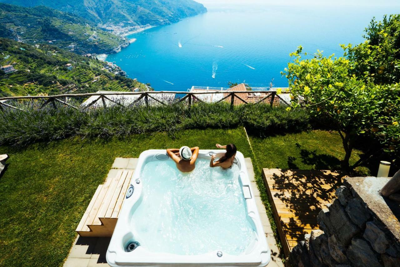 Sea View Villa In Ravello With Lemon Pergola, Gardens And Jacuzzi - Ideal For Elopements Εξωτερικό φωτογραφία